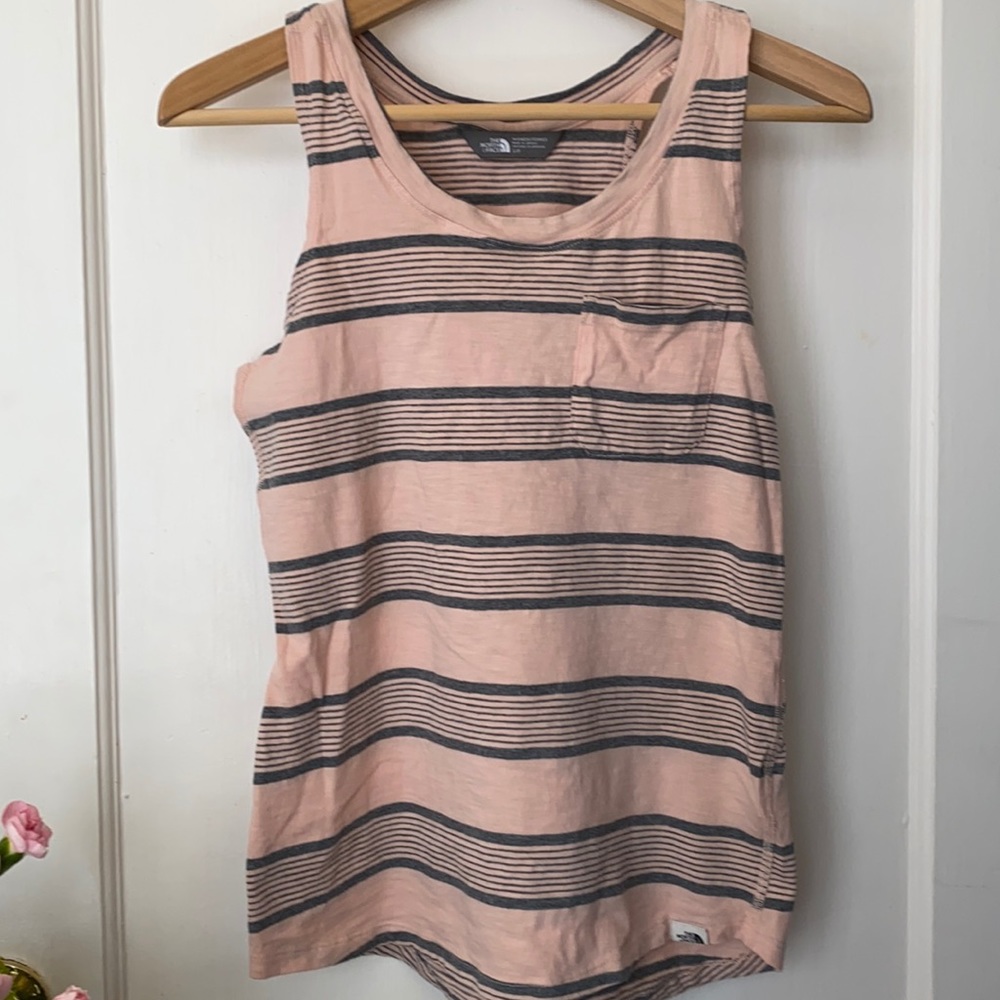 The North Face Striped Cotton Sleeveless Sz S